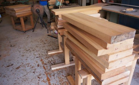 ケヤキ一枚板テーブル