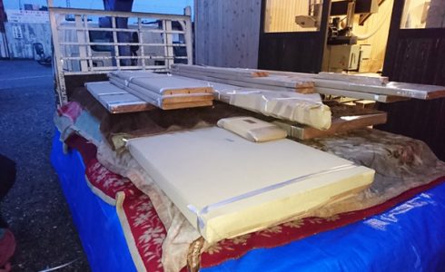 ケヤキカウンター引き取り