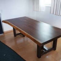 ウォルナット一枚板テーブル