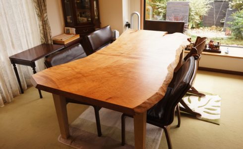 カエデ一枚板ダイニングテーブル