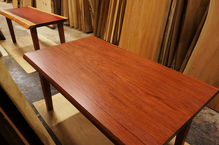 ブビンガ一枚板テーブル