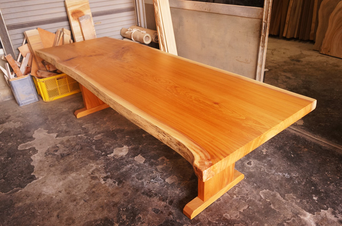 ケヤキ一枚板応接テーブル