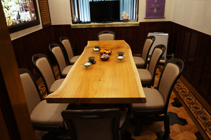 無垢一枚板応接テーブル