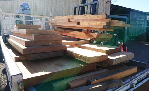 店舗用一枚板カウンター