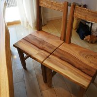 手作り一枚板無垢椅子