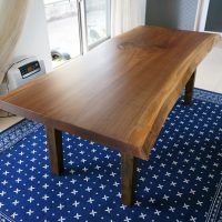 ブラックウォルナット一枚板テーブル