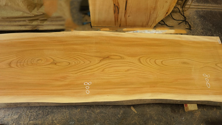 ケヤキ一枚板会議テーブル