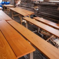 ケヤキ無垢カウンター