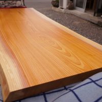 ケヤキ一枚板ダイニングテーブル