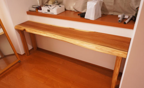 一枚板カウンターテーブル