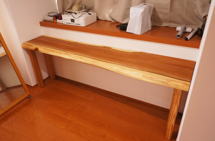 一枚板カウンターテーブル