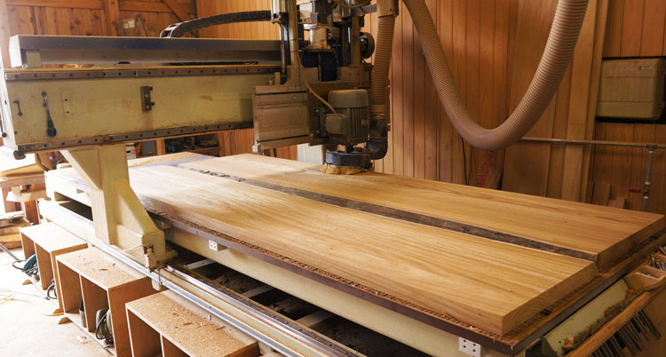 アサメラ一枚板加工