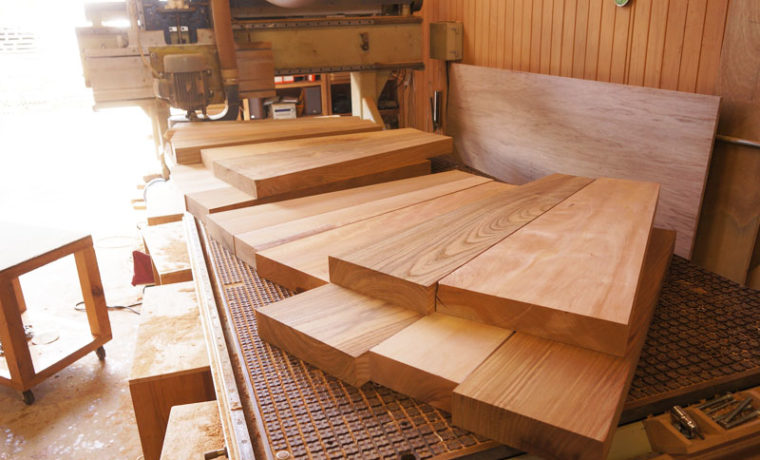 天然木カウンター