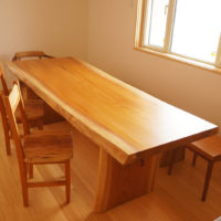一枚板ダイニングセット