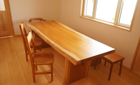 一枚板ダイニングセット