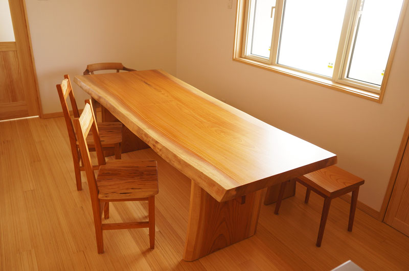 一枚板ダイニングセット