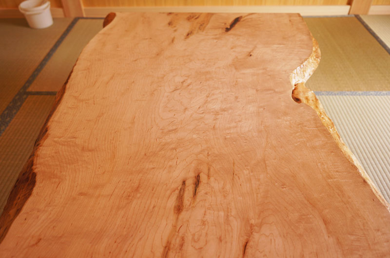 カエデ一枚板の杢