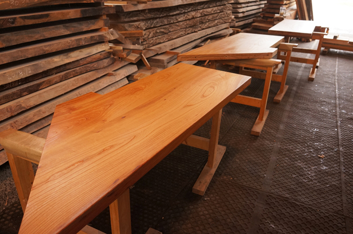 無垢カウンター製作