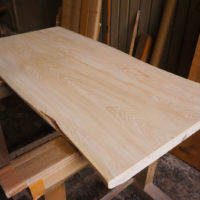 椹一枚板テーブル