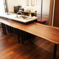 ブラックウォルナットＫＩＴＣＨＥＮテーブル