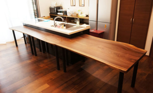ブラックウォルナットKITCHENテーブル