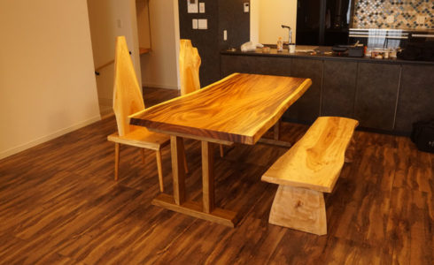 天然木無垢ダイニングセット
