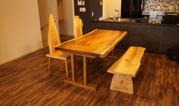 天然木無垢ダイニングセット