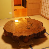 屋久杉輪切りテーブル