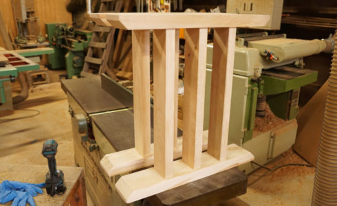 一枚板の脚交換