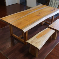 無垢天然木テーブル