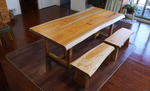 無垢天然木テーブル