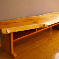 無垢一枚板テレビ台