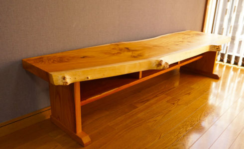 無垢一枚板テレビ台