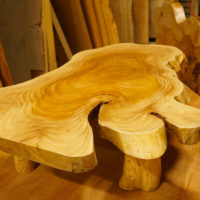 一枚板の仕上げ直し完成