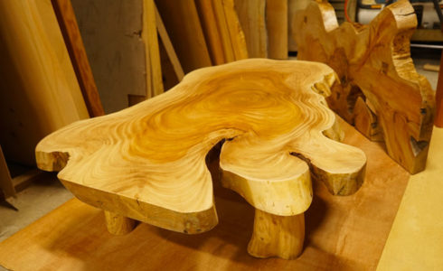 一枚板の仕上げ直し完成