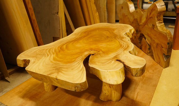 一枚板の仕上げ直し完成