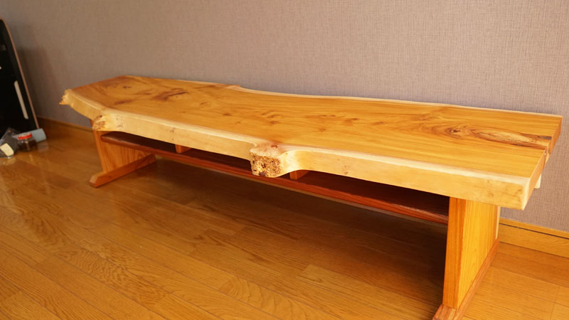 総無垢一枚板テレビ台