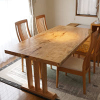 一枚板テーブル仕上げ直し