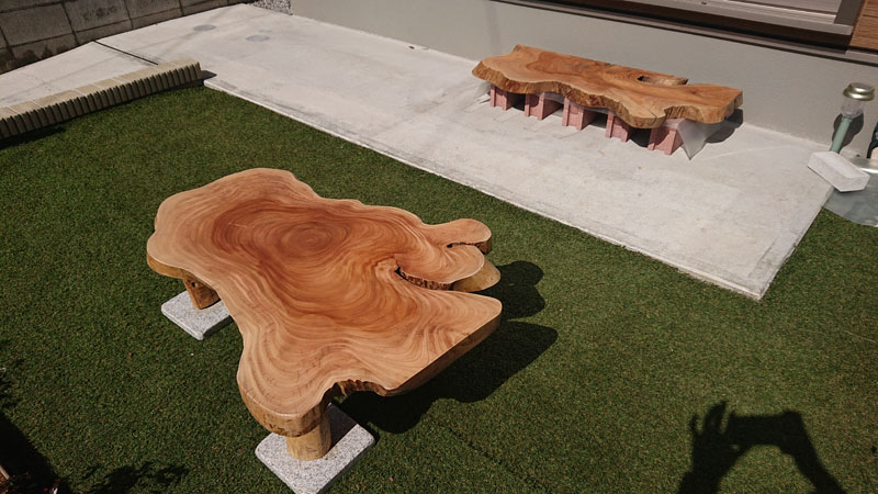 一枚板仕上げ直し