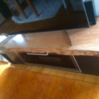 カエデ一枚板テレビ台