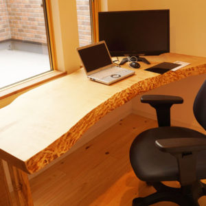 無垢一枚板ワークデスク