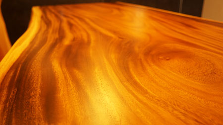 モンキーポット一枚板の木目