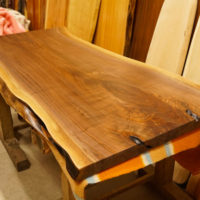 ウォルナット無垢一枚板天板