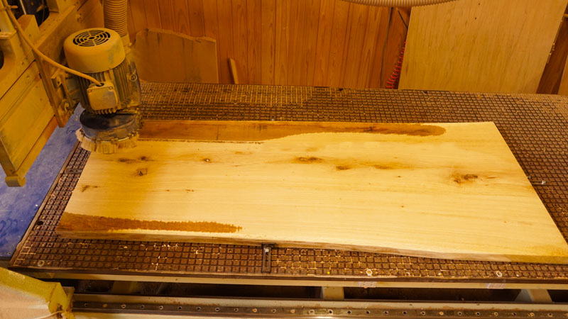 ナラ無垢一枚板天板