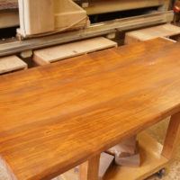 山桜無垢一枚板天板