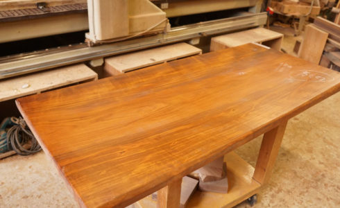 山桜無垢一枚板天板