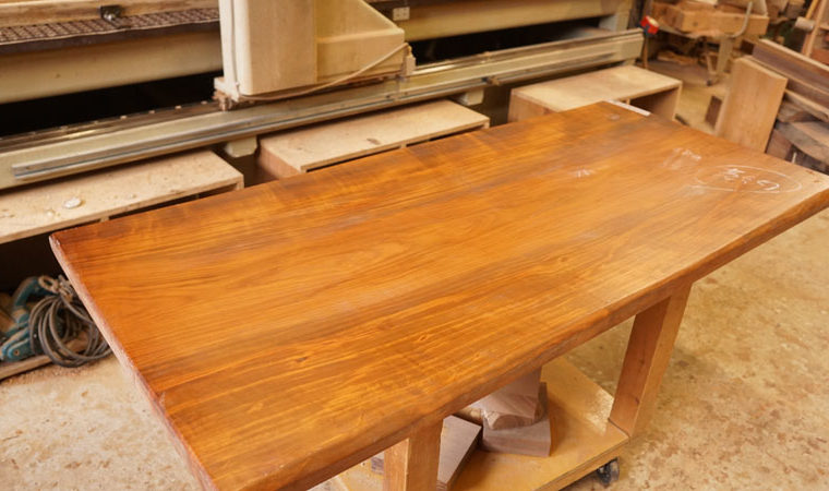 山桜無垢一枚板天板