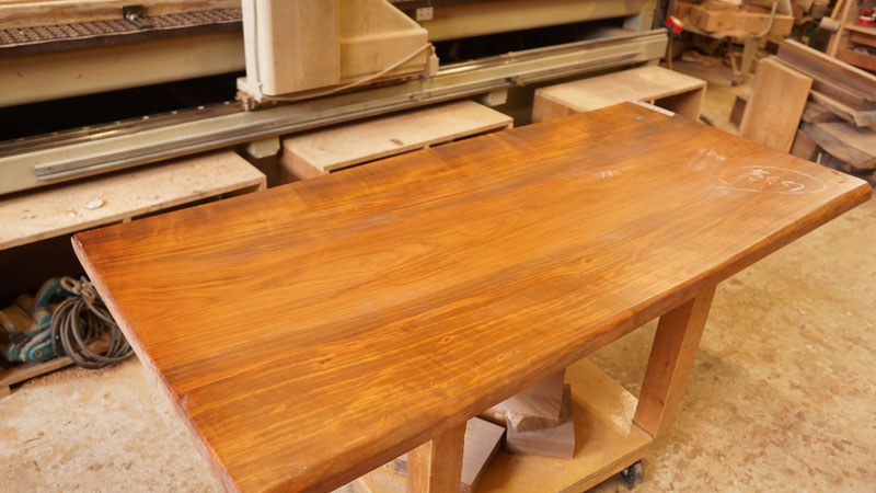 山桜無垢一枚板天板