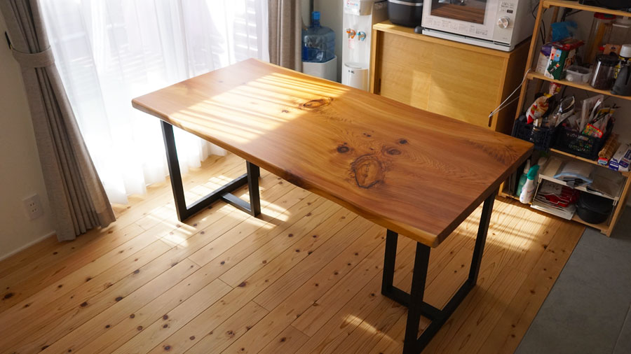 杉一枚板ダイニングテーブル