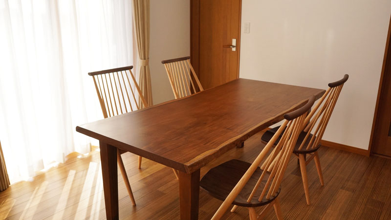 一枚板ダイニングテーブルセット